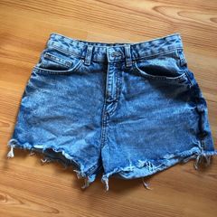 Denim high waist shorts