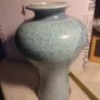 Louis Mulcahy Irish Pottery - Large Green Posy Jar Image 10