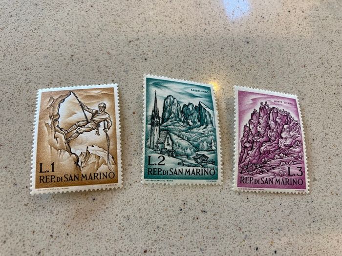 San Marino 1963 Stamps Set of 3