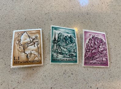 San Marino 1963 Stamps Set of 3