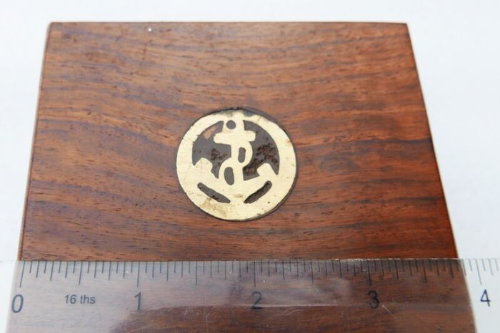 Vintage Stanley London Brunton  Brass Nautical Compass with Wooden Box