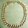 Stunning Vintage Monet Chunky Textured Double Curb Chain Link Necklace -  Boxed Image 7