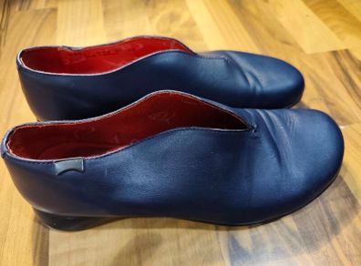 Camper Navy Leather Ballerina Flats Size 40