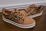 River Island Tan / Snake Print Trainers BRAND NEW!!!