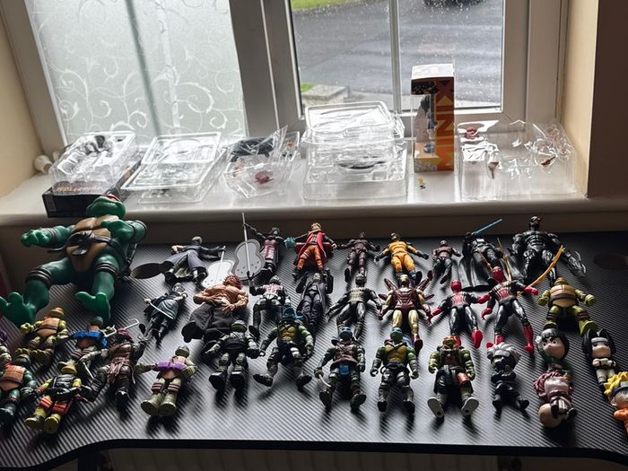 Large Action Figure Collection - TMNT, Naruto, Marvel & DC