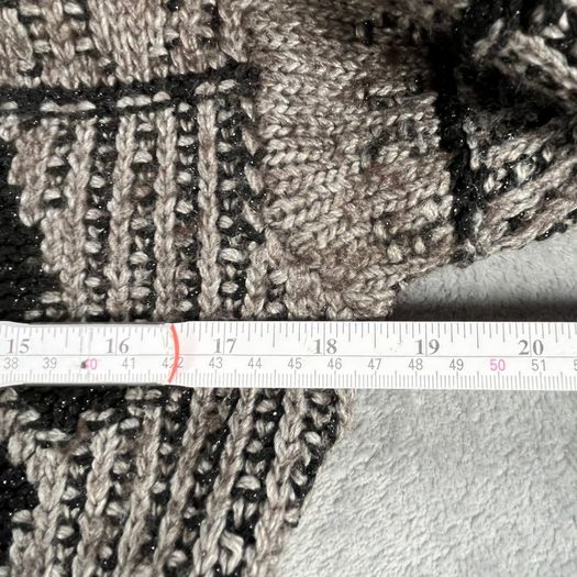 Armani Jeans Womens Roll Neck Jumper Sweater - Size 44 L - Grey - Mohair Blend