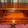 French Oxbow Mahogany Console Table Image 3