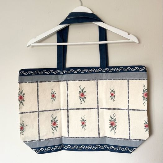 Sezane x baziszt floral tote bag new