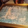 Framed Print Oil On Board "goose Girl". Image 7