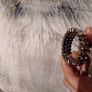 Clear stones and metal wrap bracelet Image 4
