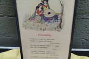 Framed Friendship poem