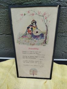 Framed Friendship poem