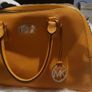 Fabulous yellow leather Michael Kors bag and wallet with gold hardware Image 2