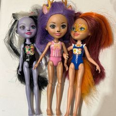 Enchantimals 3 dolls: Felicity Fox, Sage Skunk, Danessa Deer