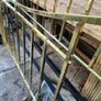Vicrorian solid brass five foot bed. professionally polished. Image 3
