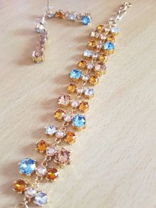 Crystal Bracelet & earring set