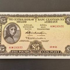 1961 Lady Lavery 5 Pound Note