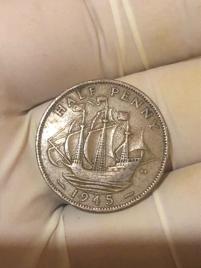 George VI half penny  x 36 Pictures