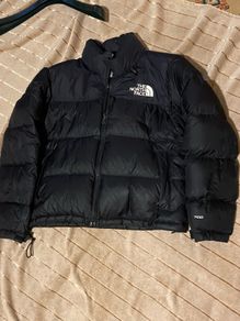 north face puffer uk10 black padded jacket