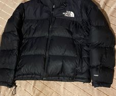 north face puffer uk10 black padded jacket