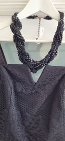 NEW LOOK black layered lace dress Sz 14UK - Bnwt Rrp 49.99