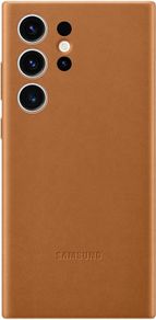 Genuine / Official Samsung Galaxy S23 Ultra Leather Case / Cover - Camel (Brown)