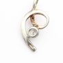 Vintage Cubic Zirconia 925 Silver Pendant Image 3