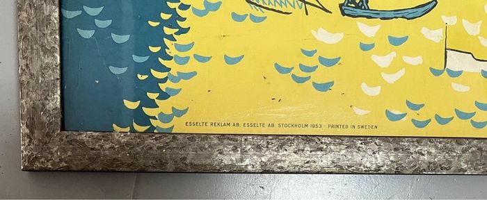 Original 1953 Stockholm Vintage Poster - Curt Blix