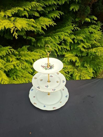 By post only 3 tiers floral cake stand