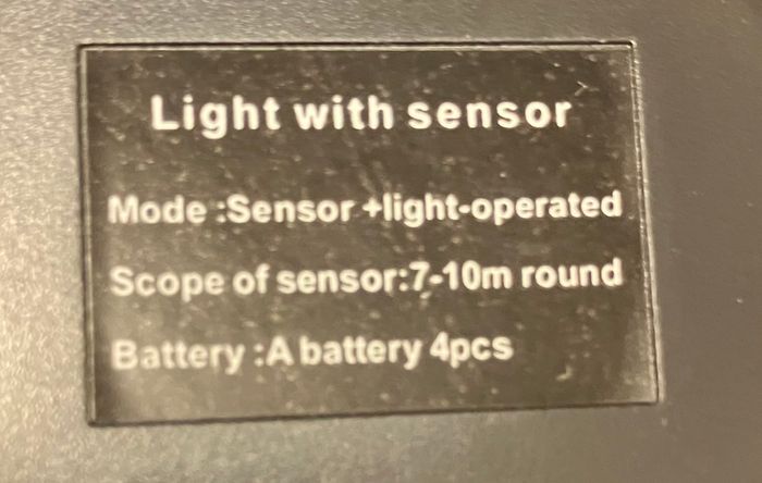 LED Spotlight with PIR motion sensor