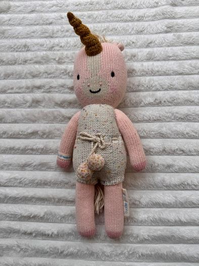 Cuddle + Kind ELLA Unicorn Plush Plush Doll Handmade In Peru approx. 35 cm. Used Please see photos