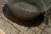 Vintage zinc bath. 29in x 18in