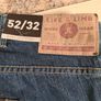 mens jeans life and limb dark wash navy straight fit Size W 52 L 32 RRP 65 Image 4