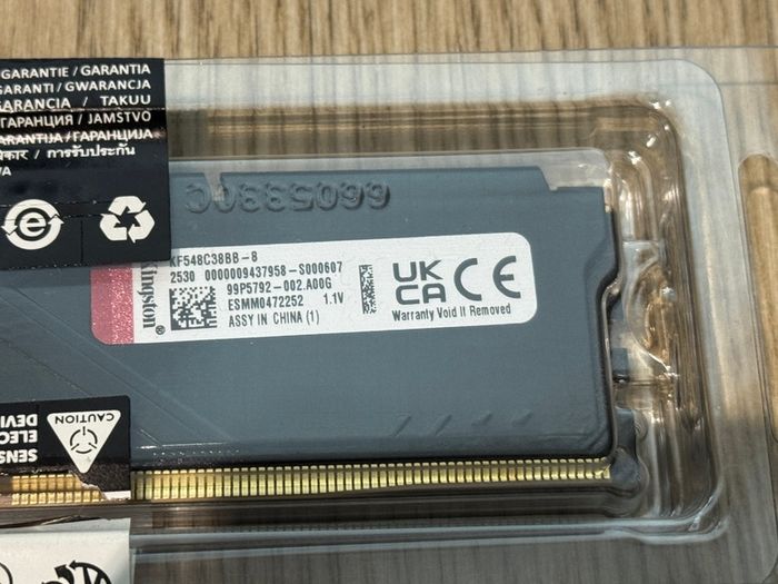 16gb (8gbx2) Ddr5 Ram Kingston Fury 4800mhz Cl38 NEW