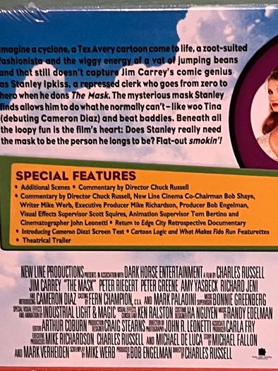 The Mask Limited Edition Blu Ray Steelbook - New Sealed - 2500 copies