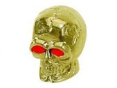 Gold Skull Valve Caps
