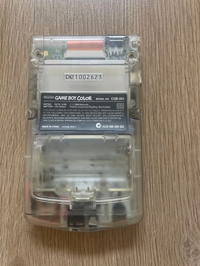 Nintendo Gameboy Color Clear CGB-001 + Flash Card 4GB