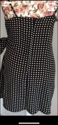 dress nasty gall wrap effect dress size 12 black & white
