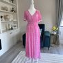 Ladies Pink & White Summer Dress from Dunnes Stores Image 4