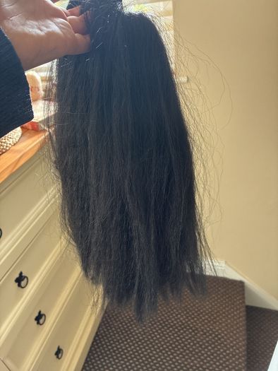 Black Drawstring Ponytail Hair Extension 40 cm