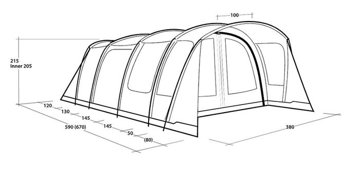 Outwell Wyoming 6 Family Tent 2026 Model New
