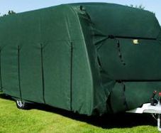 HTD Caravan Cover  550 - 600cm, 233cm  Wide In Green 18`- 19`8
