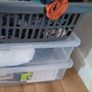 2 laundry baskets/ 2 big boxes/ 1 large floor cushion Image 5