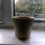 Beautiful white and gold pottery plant pot Image 2