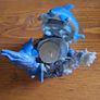 Dolphine scene candle holder Image 6