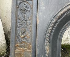 cast iron fire place