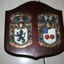 2 Personalized Double Irish Coat of Arms Knight Shield Plaque Image 3