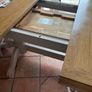 Oak table and 4 chairs. Image 4