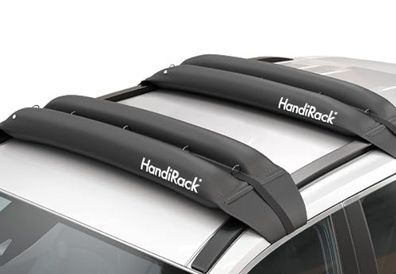 HandiWorld HRACK HandiRack Universal Car Roof Rack; Quick Fit Heavy-duty Roof Bars; Black