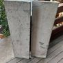 Pair of Art Nouveau antique tiled side panels for fireplace, extremely heavy, D18 Image 9